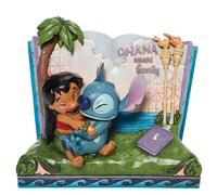 Figura decorativa enesco disney lilo & stitch libro ohana