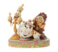 Disney Traditions - Figurita de Lumiere, Cogsworth, Mrs Potts y Chip
