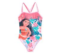 Disney Traje de baño niña Ariel y Vaiana, disfraz entero niña princesas 3-8 años, traje de playa piscina niña licencia oficial, tejido elástico, 18224 Vaiana Rosa, 8 años