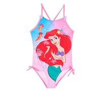 Disney Traje de baño niña Ariel y Vaiana, disfraz entero niña princesas 3-8 años, traje de playa piscina niña licencia oficial, tejido elástico, 18010 Ariel Rosa, 5 años
