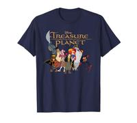 Disney Treasure Planet Logo and Characters Camiseta