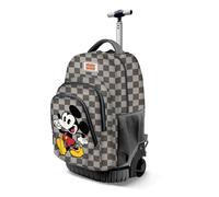 Disney Trolley GTS FAN, 32 x 47 cm, Capacidad 39 L, Mickey Gris Ajedrez