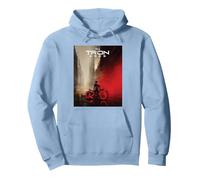 Disney TRON: Ares Lightcycle City Official Movie Poster Art Sudadera con Capucha, Unisex para adultos, Azul polvoriento, L