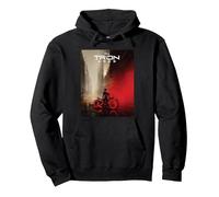 Disney TRON: Ares Lightcycle City Official Movie Poster Art Sudadera con Capucha, Unisex para adultos, Negro, S