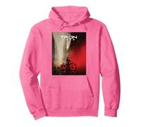 Disney TRON: Ares Lightcycle City Official Movie Poster Art Sudadera con Capucha, Unisex para adultos, Rosa brillante, M