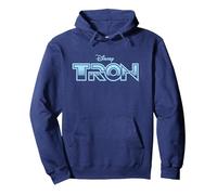 Disney TRON Official 1982 Original Movie Logo Sudadera con Capucha, Unisex para adultos, Azul Marino, S