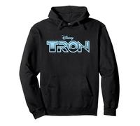 Disney TRON Official 1982 Original Movie Logo Sudadera con Capucha, Unisex para adultos, Negro, XXL