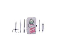 Disney - Ursula Manicure Set - 5 Accesorios - Recorte de piel de uñas, lima, epilatado, tijeras de uñas y caja de almacenamiento decorada