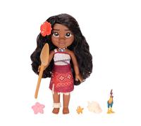 Disney Vaiana 2 - Muñeca cantante Vaiana de gran tamaño, figura articulada de 40 cm, canción Le Bleu Light, atuendo polinesio, pelo peinado, juguete para niña a partir de 3 años