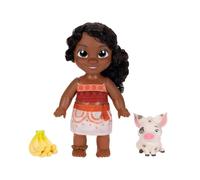 Disney Vaiana 2 Muñeca Simea & Pua Playset de Jakks Pacific, Altura de 28 cm, Incluye 1 Outfit de muñeca, 1 Pua, 1 Manojo de Plátanos de Plástico, Sugerido para Mayores de 3 años +