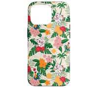 Disney Vaiana 2 Pua & Heihei Friends Tropical Flower Pattern Carcasa para iPhone 16 Pro