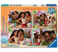 Disney Vaiana 2 - Puzzle Infantil (4 x 100 Piezas), diseño de Aventuras en Oceanía