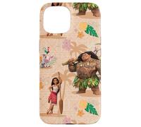Disney Vaiana 2 Vaiana Maui Kotu Heihei and Pua Pattern Carcasa para iPhone 15