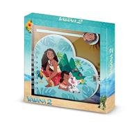Disney Vaiana Family-Diario Corazón Llave + Boli, Azul