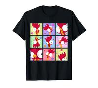 Disney Vaiana Heihei Moods Funny Tropical Island Grid Camiseta