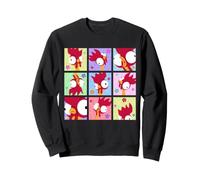 Disney Vaiana Heihei Moods Funny Tropical Island Grid Sudadera