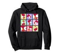 Disney Vaiana Heihei Moods Funny Tropical Island Grid Sudadera con Capucha