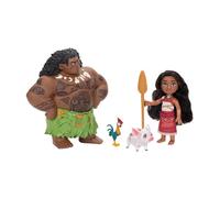 Disney Vaiana - Set de Regalo Vaiana de 15 cm - Incluye Vaiana Maui y Sus Amigos - Jakks Pacific