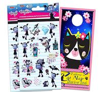 Disney Vampirina Stickers Party Supplies Pack ~ Bundle Includes Over 120 Vampirina Stickers with Separately Licensed Door Hanger (8 Vampirina Party Favors Sticker Sheets)