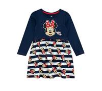 Disney Vestido Minnie Mouse | Traje Minnie Mouse para niñas | Vestido de manga larga para niñas | Edades 18 Meses a 8 Años, azul, 2-3 Años