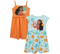 Disney Vestido Niña Vaiana, Pack de 2 Vestidos Niña, Vestidos Niña Verano 5-6 Años