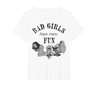 Disney Villains Bad Girls Have More Fun C1 Camiseta, Mujer tallas grandes, Blanco, 4XL Grande