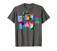 Disney Villains Bad Guys Squad Retro Color Collage Camiseta