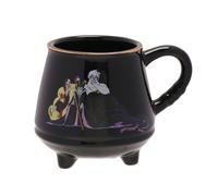 Disney villains cauldron shaped black ceramic mug coffee cup - boxed m