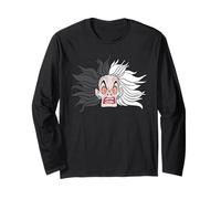 Disney Villains Cruella De Vil Enraged Big Face Costume Manga Larga