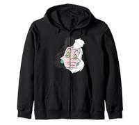 Disney Villains Cruella De Vil Fashionable Big Face Costume Sudadera con Capucha