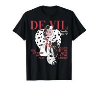 Disney Villains Cruella De Vil Magazine Cover Camiseta, Hombre, Negro, 3XL