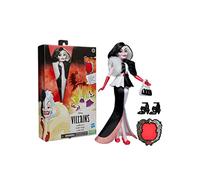 Disney Villains - Cruella De Vil - Muñeca con accesorios y ropa removible - Juguete Disney Villains - A partir de 5 años, Exclusivo en Amazon