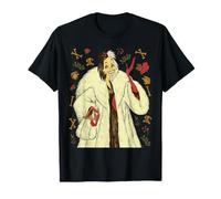 Disney Villains Cruella De Vil Vintage Art Style Collage Camiseta