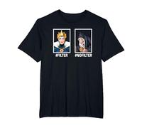 Disney Villains Evil Queen #Filter #NoFilter Funny Meme Camiseta, Hombre tallas grandes, Negro, 2X Alto