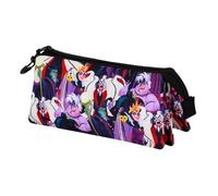 Disney Villains Evil-Triple - Estuche para lápices, Multicolor, 23 x 11 cm