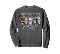 Disney Villains Family Trip Matching Disney Vacation Sudadera, Unisex para adultos, Jaspeado Oscuro, S
