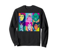 Disney Villains Group Retro Color Grid Collage Sudadera