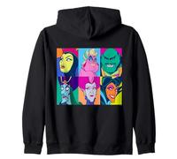Disney Villains Group Retro Color Grid Collage Sudadera con Capucha