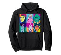 Disney Villains Group Retro Color Grid Collage Sudadera con Capucha