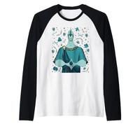 Disney Villains Hades Hercules Vintage Art Style Collage Camiseta Manga Raglan