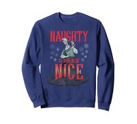 Disney Villains Holiday Hades Naughty is the New Nice Sudadera, Unisex para adultos, Azul Marino, S