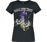 Disney Villains Maleficent Mujer Camiseta Negro XL, 100% algodón, Regular