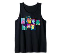 Disney Villains Retro Color Box Collage Camiseta sin Mangas
