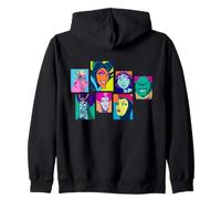 Disney Villains Retro Color Box Collage Sudadera con Capucha