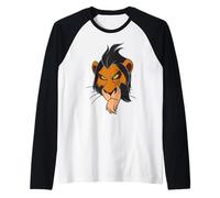 Disney Villains Scar from The Lion King Big Face Costume Camiseta Manga Raglan