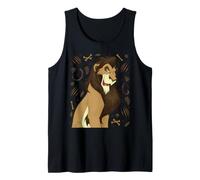 Disney Villains Scar The Lion King Vintage Art Style Collage Camiseta sin Mangas