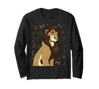 Disney Villains Scar The Lion King Vintage Art Style Collage Manga Larga