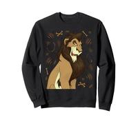 Disney Villains Scar The Lion King Vintage Art Style Collage Sudadera