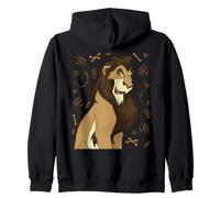 Disney Villains Scar The Lion King Vintage Art Style Collage Sudadera con Capucha