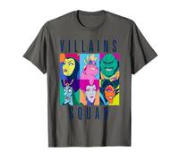 Disney Villains Squad Retro Color Grid Collage Camiseta